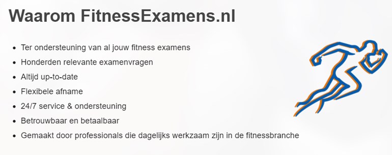 Waarom fitnessexamens.nl eight trainingen